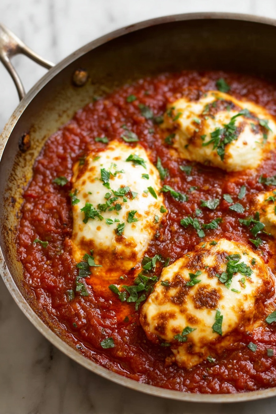 Mozzarella Chicken in Tomato Sauce: Impress Guests Fast